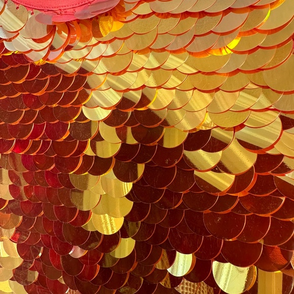 NEW ROSA BLOOM Sequins Crop Top SIZE XXS - Picture 2 of 5